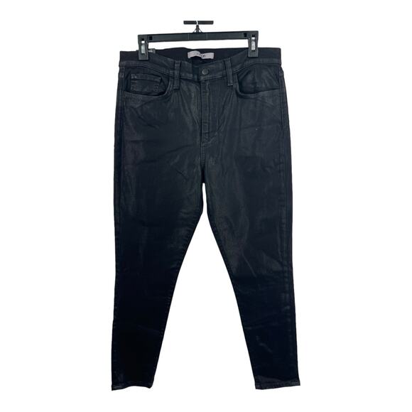 Joe's Jeans high rise skinny ankle coated black size 33 - Picture 1 of 6